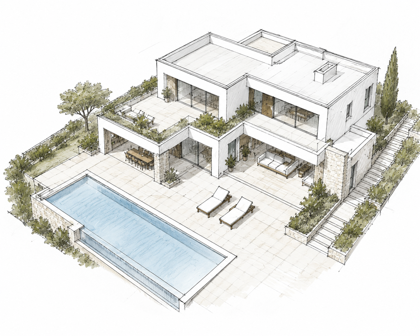 Plano de villa